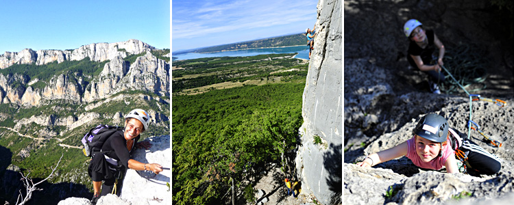 Quelques facettes des activités escalade que nous proposons (Falaises du Var)
