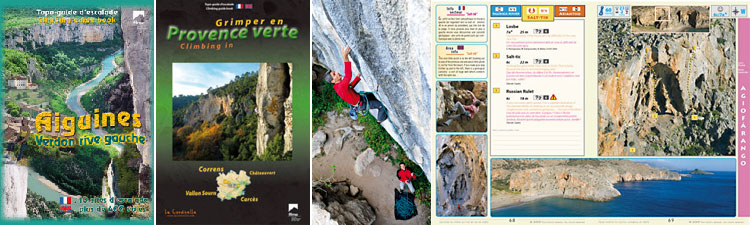 Topo guide d'Aiguines (Verdon rive gauche), Provence Verte, et pages intérieures (Agiofarango)